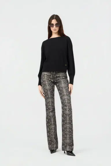 Roberto Cavalli Black Viscose Sweater | Thumbnail 6