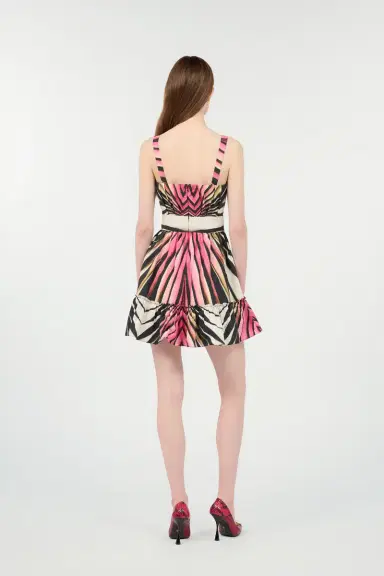 Roberto Cavalli Dress With Ray Of Pink Print | Thumbnail 3