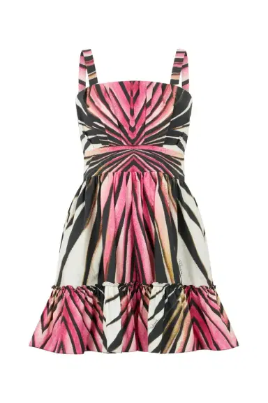 Roberto Cavalli Dress With Ray Of Pink Print | Thumbnail 1