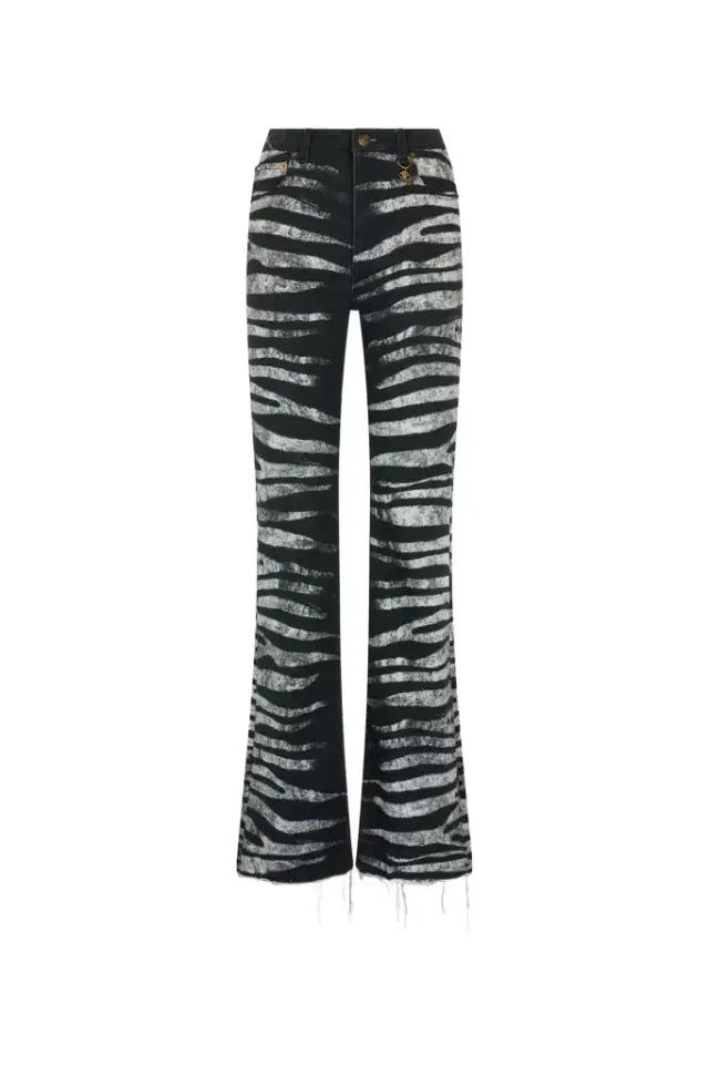 Roberto Cavalli Pants With Zebra Print