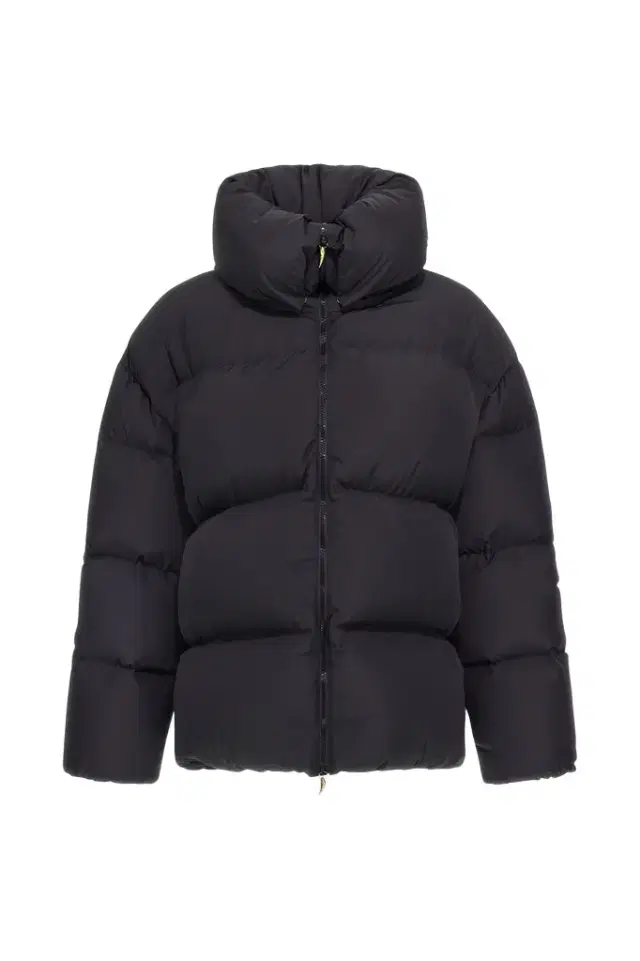 Roberto Cavalli Black High Collar Down Jacket