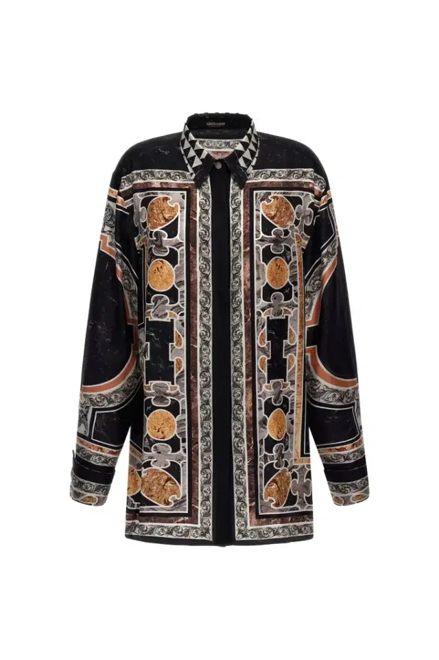 Roberto Cavalli Marble Print Dress
