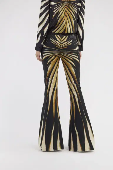 Roberto Cavalli Flared jeans with Ray of Gold print | Thumbnail 3