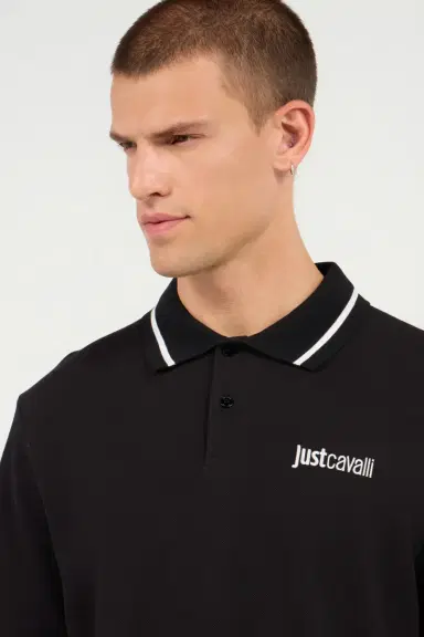 Roberto Cavalli Black Polo with Logo | Thumbnail 5 Roberto Cavalli Black Polo with Logo | Thumbnail 5