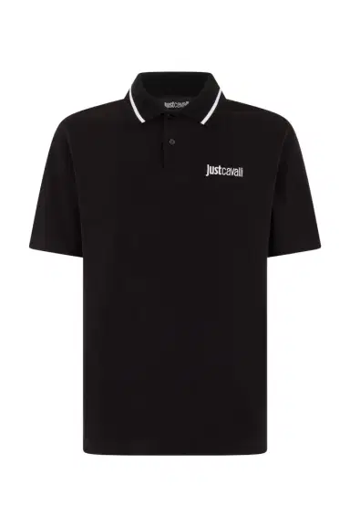Roberto Cavalli Black Polo with Logo | Thumbnail 1 Roberto Cavalli Black Polo with Logo | Thumbnail 1