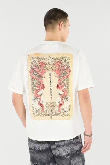 Roberto Cavalli T-Shirt With Dragons And Logo | Thumbnail 3 Roberto Cavalli T-Shirt With Dragons And Logo | Thumbnail 3