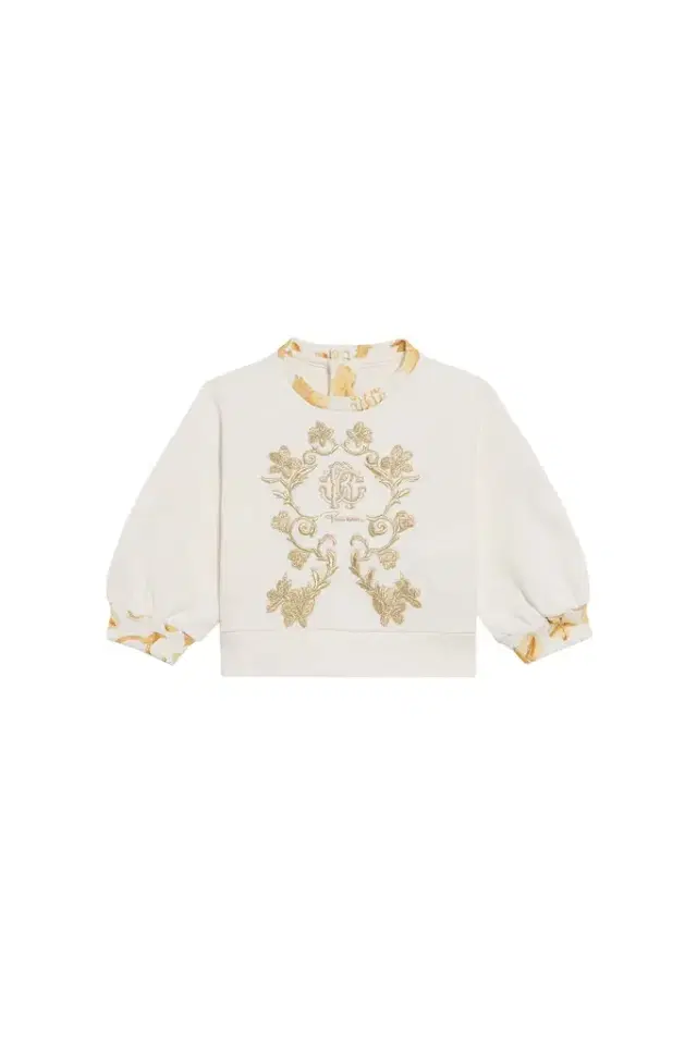 Roberto Cavalli Ivory Cotton Sweatshirt