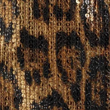Roberto Cavalli Leopard-Print Sequin Mini Skirt | Thumbnail 4