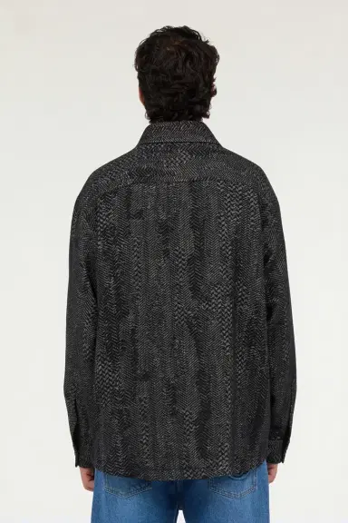 Roberto Cavalli Cotton and Wool Zip Overshirt | Thumbnail 3
