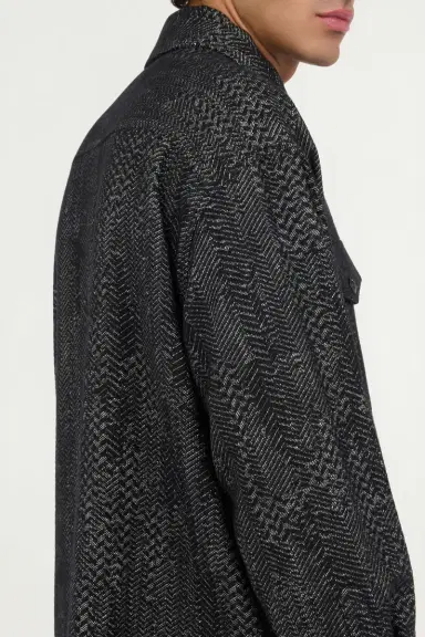 Roberto Cavalli Cotton and Wool Zip Overshirt | Thumbnail 6