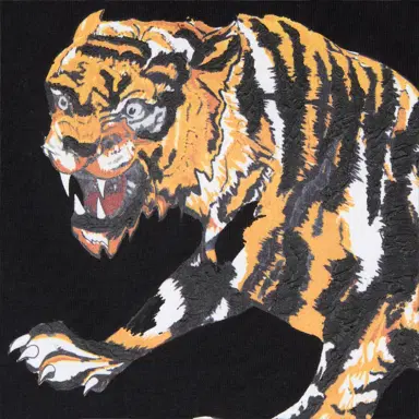 Roberto Cavalli Cotton T-Shirt With Tiger | Thumbnail 4