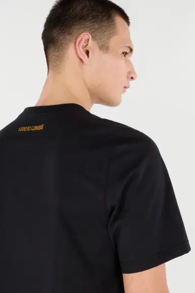 Roberto Cavalli Cotton T-Shirt With Tiger | Thumbnail 6