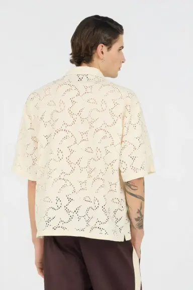 Roberto Cavalli Ivory Tailored Shirt | Thumbnail 3 Roberto Cavalli Ivory Tailored Shirt | Thumbnail 3