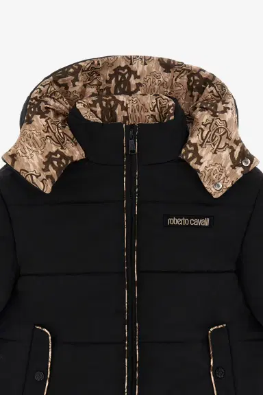Roberto Cavalli Baroque Lined Puffer Jacket | Thumbnail 3 Roberto Cavalli Baroque Lined Puffer Jacket | Thumbnail 3