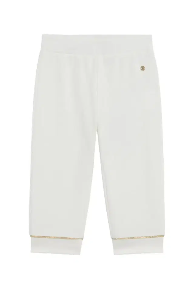 Roberto Cavalli White pants with gold detailing