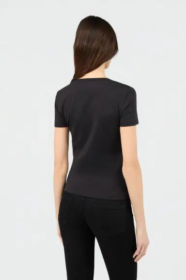 Roberto Cavalli Black T-shirt with Logo | Thumbnail 3