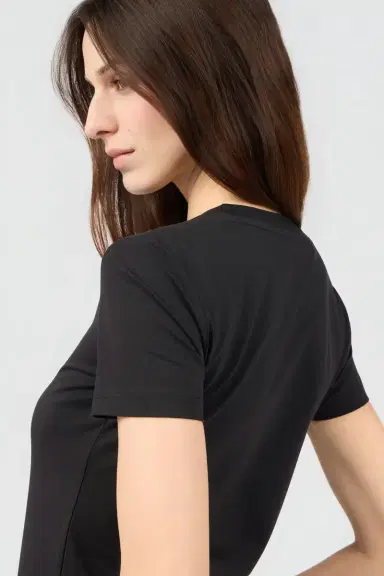 Roberto Cavalli Black T-shirt with Logo | Thumbnail 5