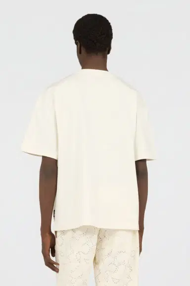 Roberto Cavalli Ivory T-Shirt With Embroidered Persian Tarot Detail | Thumbnail 3 Roberto Cavalli Ivory T-Shirt With Embroidered Persian Tarot Detail | Thumbnail 3