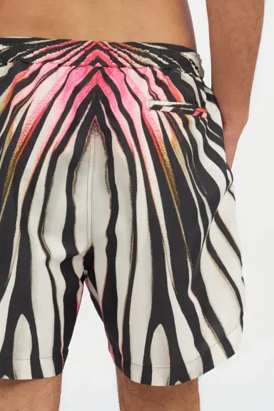 Roberto Cavalli Ray Of Gold Print Nylon Sea Shorts | Thumbnail 6 Roberto Cavalli Ray Of Gold Print Nylon Sea Shorts | Thumbnail 6