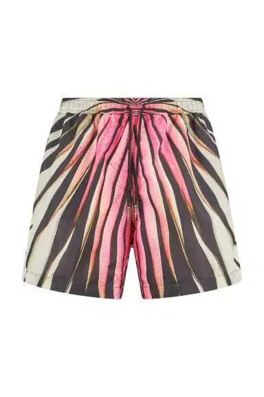Roberto Cavalli Ray Of Gold Print Nylon Sea Shorts | Thumbnail 1 Roberto Cavalli Ray Of Gold Print Nylon Sea Shorts | Thumbnail 1