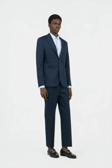 Roberto Cavalli Blue Cotton Suit | Thumbnail 2 Roberto Cavalli Blue Cotton Suit | Thumbnail 2
