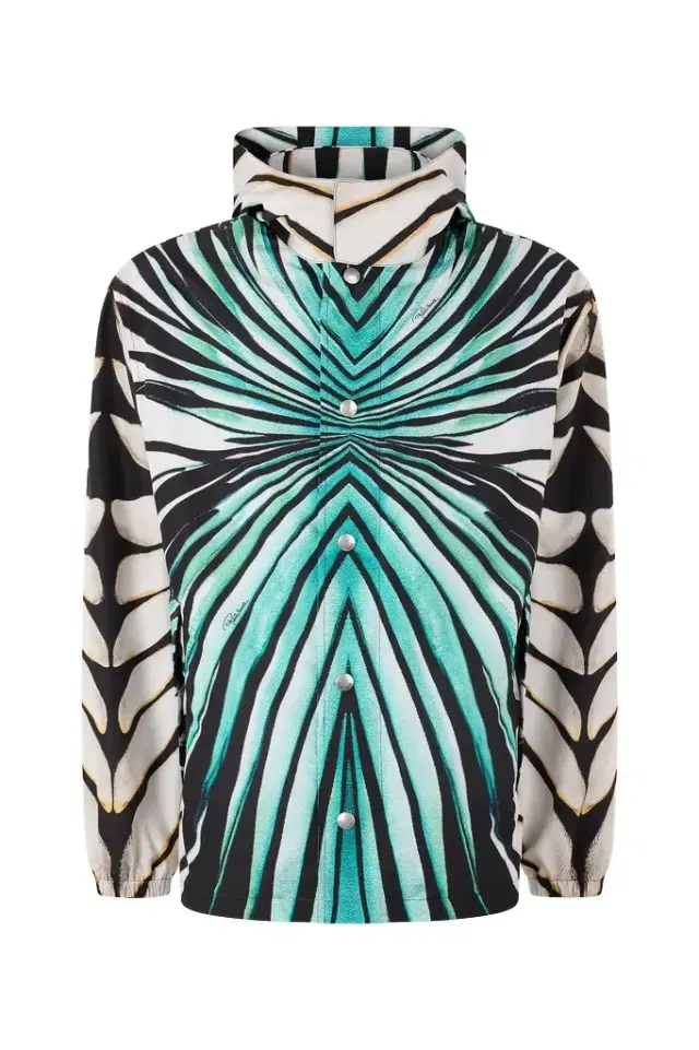 Roberto Cavalli Ray Of Sea Print Bomber