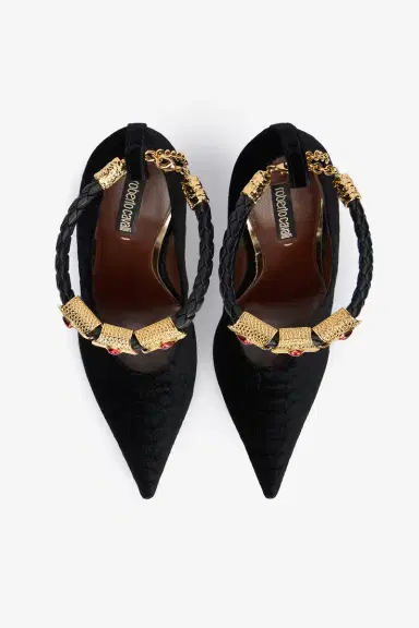 Roberto Cavalli Black Pumps With Strap | Thumbnail 5 Roberto Cavalli Black Pumps With Strap | Thumbnail 5