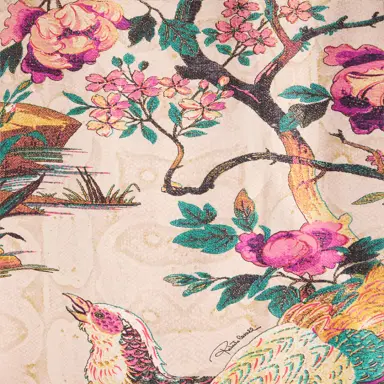 Roberto Cavalli Silk Shirt With Oriental Bird Print | Thumbnail 4 Roberto Cavalli Silk Shirt With Oriental Bird Print | Thumbnail 4
