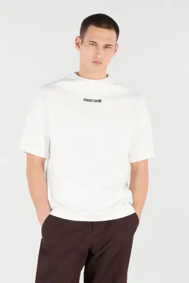 Roberto Cavalli T-Shirt With Embroidered Logo | Thumbnail 2
