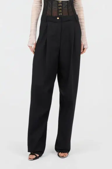 Roberto Cavalli Black Trousers | Thumbnail 2
