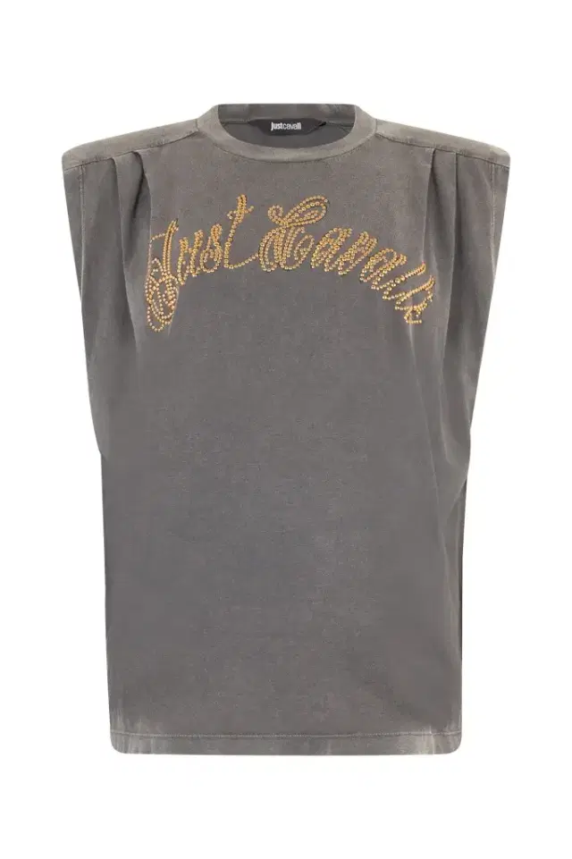 Roberto Cavalli Cotton Top With Front Logo