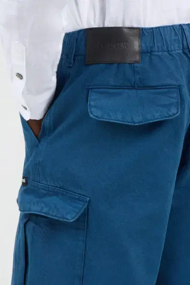 Roberto Cavalli Blue Cargo Bermuda Shorts | Thumbnail 5 Roberto Cavalli Blue Cargo Bermuda Shorts | Thumbnail 5