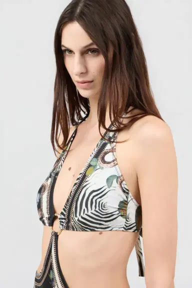 Roberto Cavalli Jewellery Foulard Print One-Piece | Thumbnail 4