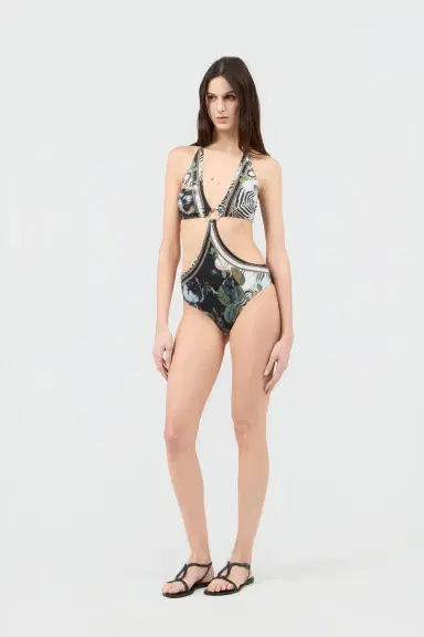 Roberto Cavalli Jewellery Foulard Print One-Piece | Thumbnail 6
