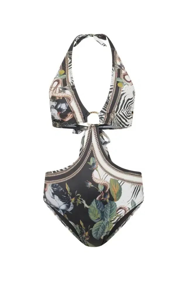 Roberto Cavalli Jewellery Foulard Print One-Piece