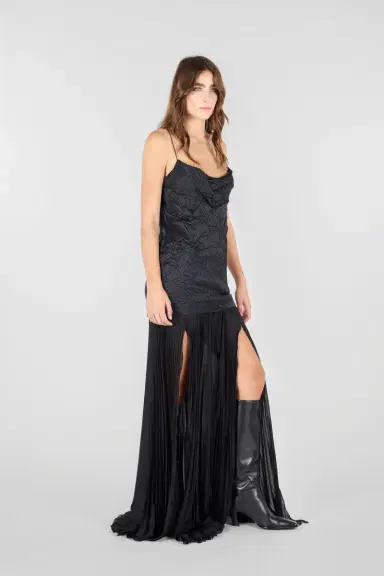 Roberto Cavalli Long Snakeskin-Effect Dress | Thumbnail 2
