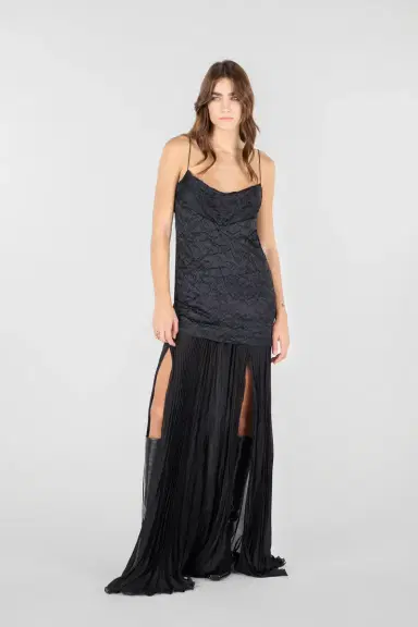 Roberto Cavalli Long Snakeskin-Effect Dress | Thumbnail 7