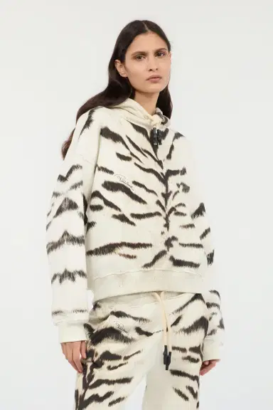 Roberto Cavalli Woman Sweatshirt With White Tigresse OGAT X Roberto Cavalli Print | Thumbnail 2