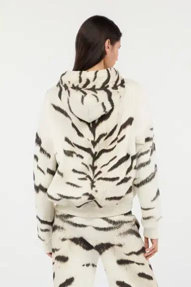Roberto Cavalli Woman Sweatshirt With White Tigresse OGAT X Roberto Cavalli Print | Thumbnail 3