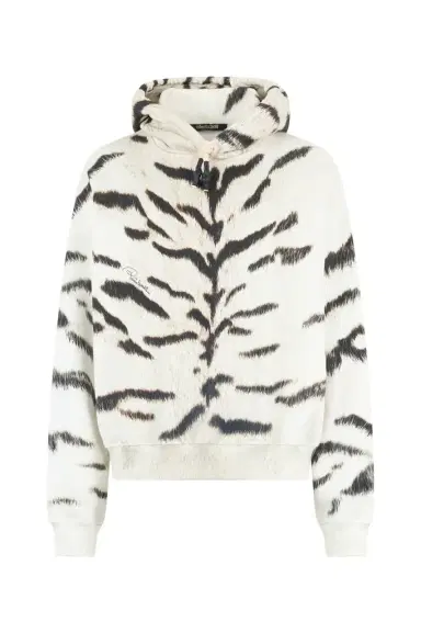 Roberto Cavalli Woman Sweatshirt With White Tigresse OGAT X Roberto Cavalli Print | Thumbnail 1