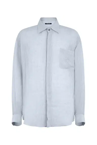 Roberto Cavalli Linen Shirt with Embroidered Pocket | Thumbnail 1