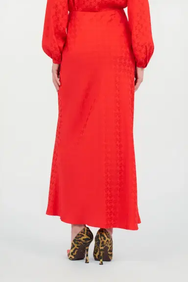 Roberto Cavalli Long Skirt with Jacquard Monogram Print | Thumbnail 3