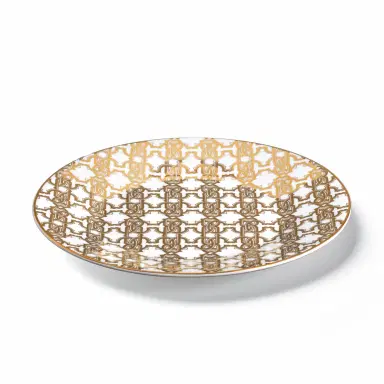 Roberto Cavalli Monogram Gold 2 Fruit Plates | Thumbnail 3