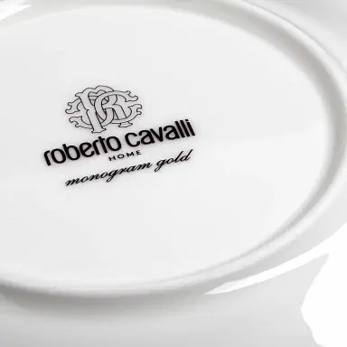 Roberto Cavalli Monogram Gold 2 Fruit Plates | Thumbnail 5