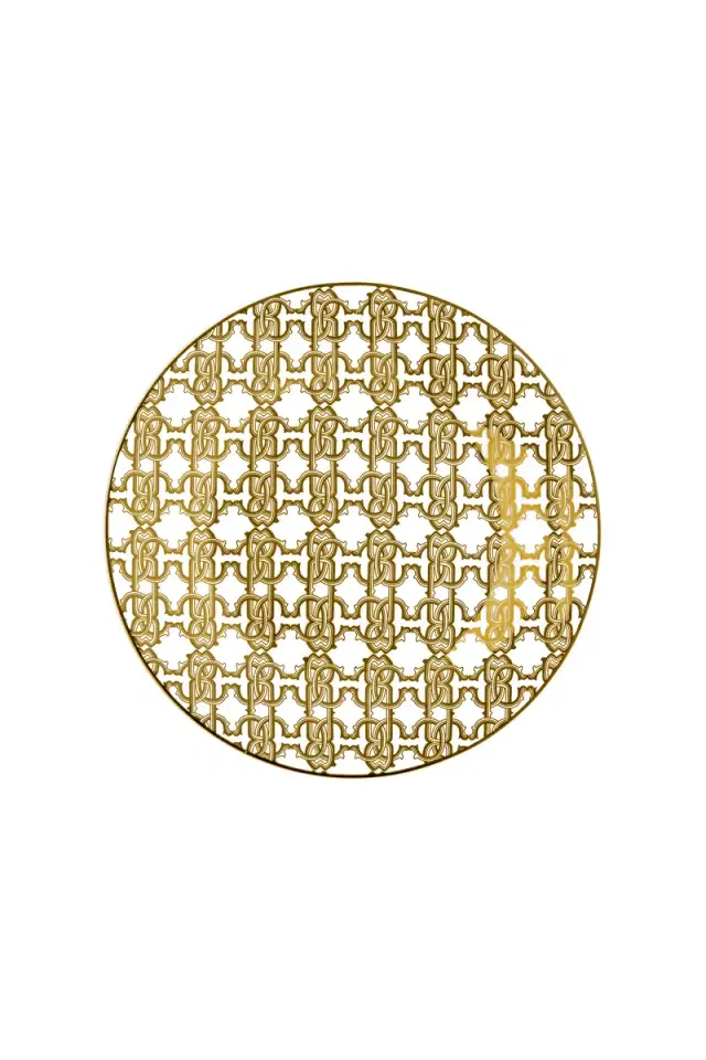 Roberto Cavalli Monogram Gold 2 Fruit Plates