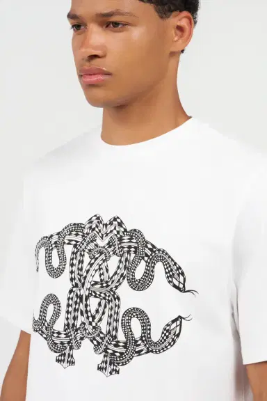 Roberto Cavalli Snake-Print Cotton T-shirt | Thumbnail 5 Roberto Cavalli Snake-Print Cotton T-shirt | Thumbnail 5