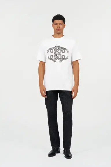 Roberto Cavalli Snake-Print Cotton T-shirt | Thumbnail 7 Roberto Cavalli Snake-Print Cotton T-shirt | Thumbnail 7