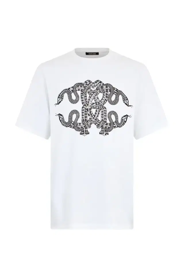 Roberto Cavalli Snake-Print Cotton T-shirt