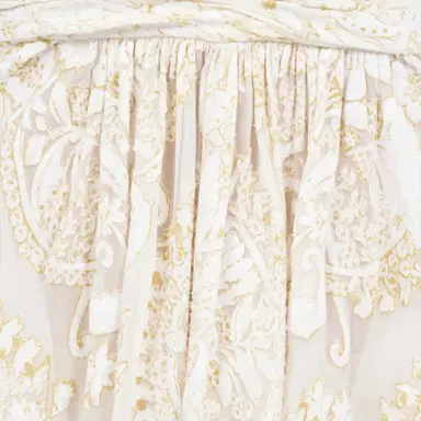 Roberto Cavalli White Mini Dress with Ornamental Motif | Thumbnail 4 Roberto Cavalli White Mini Dress with Ornamental Motif | Thumbnail 4