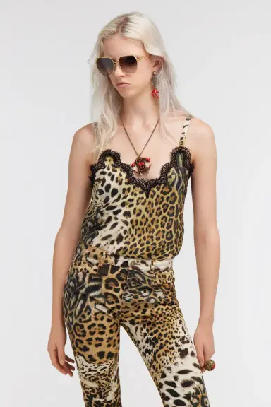 Roberto Cavalli Top with Jaguar Skin print | Thumbnail 2 Roberto Cavalli Top with Jaguar Skin print | Thumbnail 2